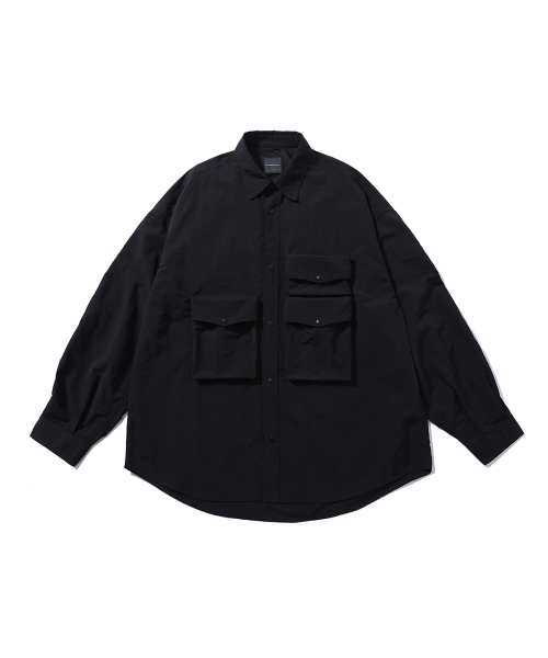MOIF（モイフ）の「[AW24]GEAR POCKET SHIRT / BLACK RIPSTOP（シャツ/ブラウス・メンズ・その他・S/M）」の2枚目の写真
