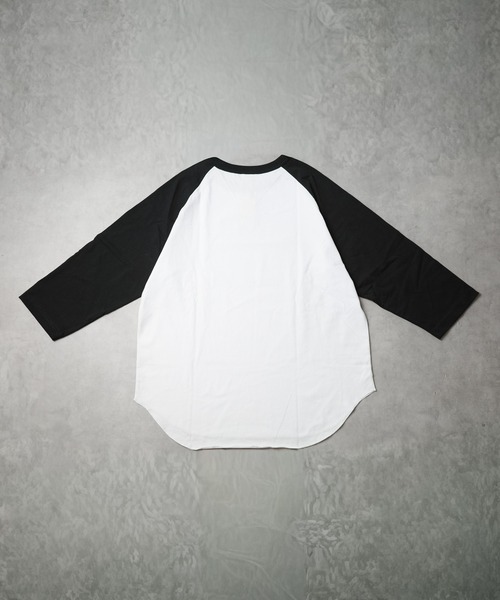 B.I.D.(ビーアイディー)の「《ミドルウエイト天竺 ラグラン8分袖Tシャツ》(Tシャツ/カットソー・レディース・ホワイト×グリーン/ホワイト×ブルー/ホワイト×ブラック/ブラック×ホワイト/ホワイト×ネイビー・MEDIUM)」の16枚目の写真