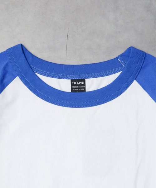 B.I.D.(ビーアイディー)の「《ミドルウエイト天竺 ラグラン8分袖Tシャツ》(Tシャツ/カットソー・レディース・ホワイト×グリーン/ホワイト×ブルー/ホワイト×ブラック/ブラック×ホワイト/ホワイト×ネイビー・MEDIUM)」の17枚目の写真