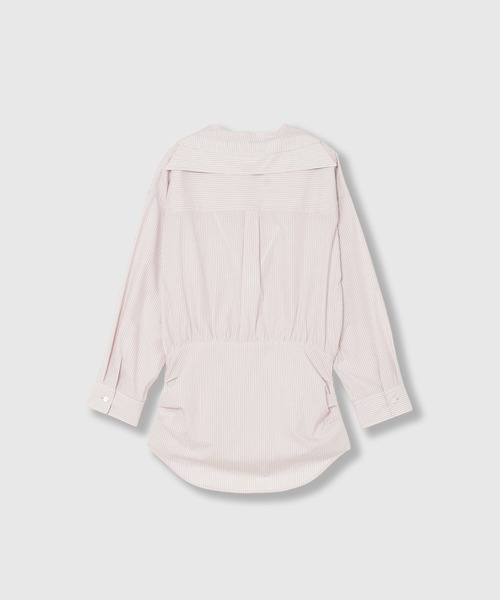 THINGS THAT MATTER（シングス ザット マター）の「SAILOR BLOUSING STRIPE SHIRT / セーラー ブラウジング ストライプ シャツ（シャツ/ブラウス・レディース・サックスブルー/オフホワイト/ピンク・FREE）」の19枚目の写真