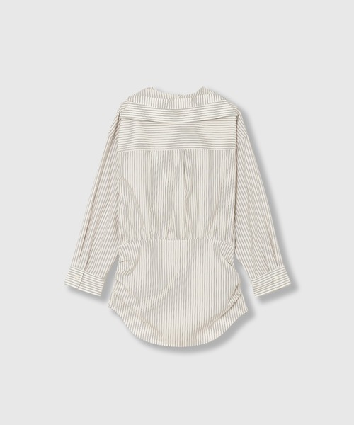 THINGS THAT MATTER（シングス ザット マター）の「SAILOR BLOUSING STRIPE SHIRT / セーラー ブラウジング ストライプ シャツ（シャツ/ブラウス・レディース・サックスブルー/オフホワイト/ピンク・FREE）」の15枚目の写真