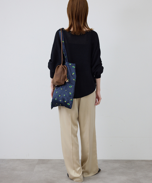 SLOBE IENA（スローブイエナ）の「サテンタックパンツ（その他パンツ・レディース・ベージュ/ネイビー/ピンク系その他・36/38）」の21枚目の写真