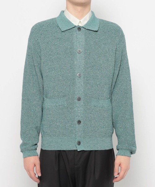 LURAKU（ルラク）の「【LURAKU】sheer knit polo cardigan / シアーニットポロカーディガン（カーディガン/ボレロ・メンズ・グリーン系その他/ブラウン/ブラック・MEDIUM/SMALL/LARGE）」の17枚目の写真