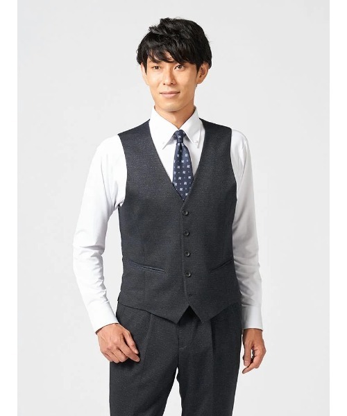 セール】【上下洗える/3点セット】スリーピース セットアップ スーツ