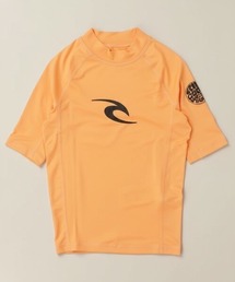 RIP CURL（リップカール）の「【RIPCURL/リップカール】K BRAND WAVE UPF S/S-BOY　水陸両用　キッズ　UPF50+　日焼け防止　フロントロゴ　半袖ラッシュガード(水着)（ラッシュガード）」