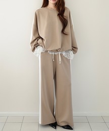 by LEGNA（バイレグナ）の「【選べる丈感】サイドライン スウェット ワイドパンツ（その他パンツ）」