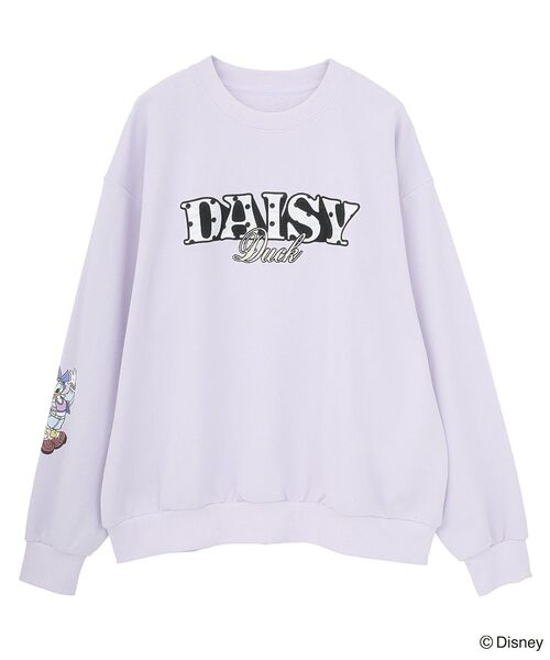 Disney（ディズニー）の「ミッキー&フレンズ/スウェット（スウェット・レディース・パープル/ライトブルー/オフホワイト/杢グレー・FREE）」の9枚目の写真