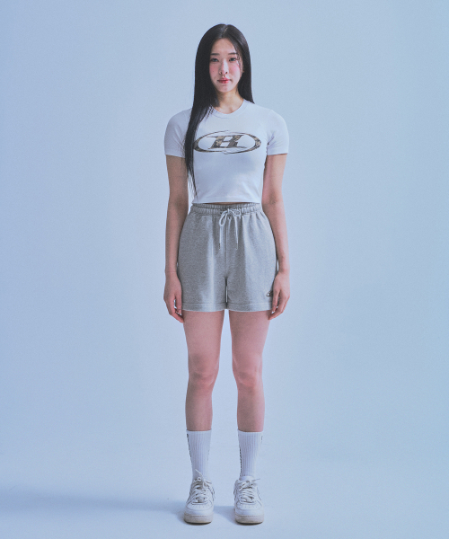 BORN TO WIN（ボーントゥウィン）の「W CHROME B SHORTS [MELANGE GREY]（その他パンツ・レディース・その他・1/2）」の3枚目の写真