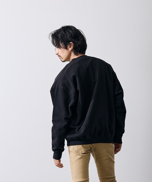 improves(インプローブス)の「CVC半起毛スウェット ロゴ刺しゅう 長袖 トレーナー(スウェット・メンズ・ネイビー/グレー/ブラック・LARGE/MEDIUM)」の15枚目の写真