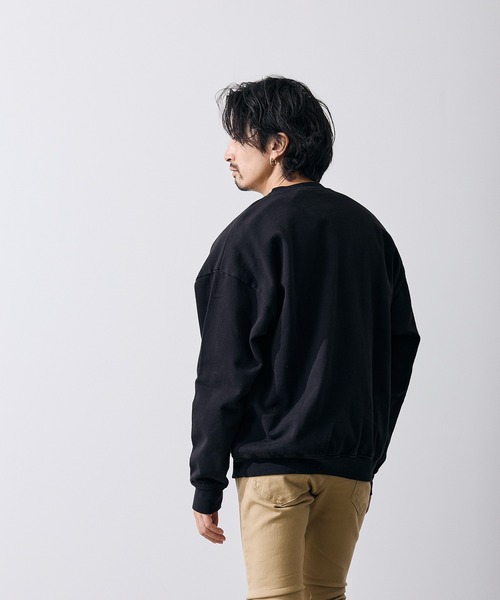 improves(インプローブス)の「CVC半起毛スウェット ロゴ刺しゅう 長袖 トレーナー(スウェット・メンズ・ネイビー/グレー/ブラック・LARGE/MEDIUM)」の17枚目の写真