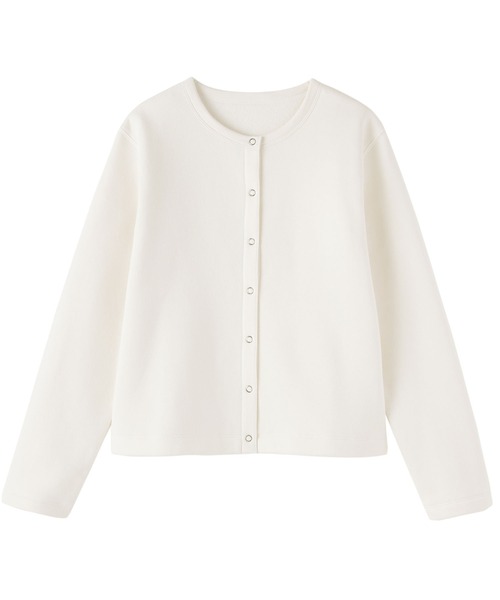 無印良品（ムジルシリョウヒン）の「婦人　スウェットカーディガン（カーディガン/ボレロ・レディース・ブラック/ブラウン系/オフホワイト/ライトイエロー・M/L/XL/S）」の18枚目の写真