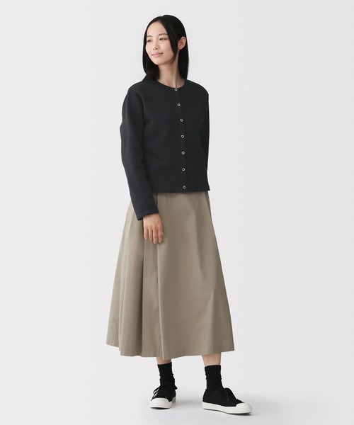 無印良品（ムジルシリョウヒン）の「婦人　スウェットカーディガン（カーディガン/ボレロ・レディース・ブラック/ブラウン系/オフホワイト/ライトイエロー・M/L/XL/S）」の20枚目の写真