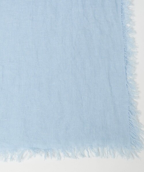 ASAUCE MELER（アソースメレ）の「＜ASAUCE MELER＞LI GAUZE ストール（ストール/ショール・レディース・ダークグレー/ライトブルー/オフホワイト・FREE）」の11枚目の写真