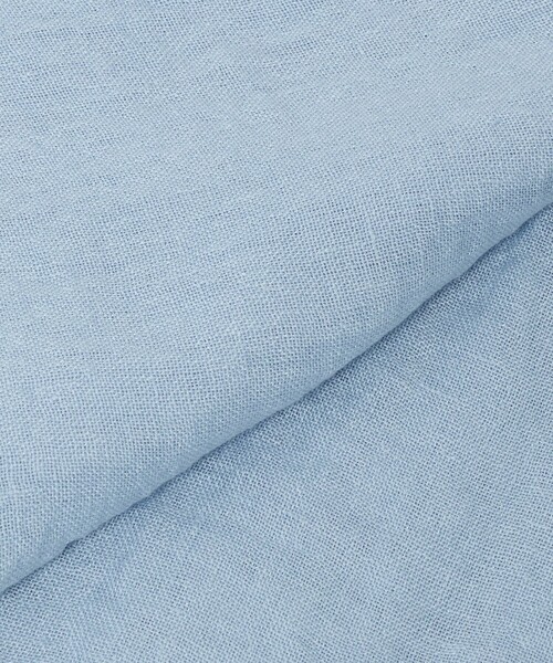 ASAUCE MELER（アソースメレ）の「＜ASAUCE MELER＞LI GAUZE ストール（ストール/ショール・レディース・ダークグレー/ライトブルー/オフホワイト・FREE）」の12枚目の写真