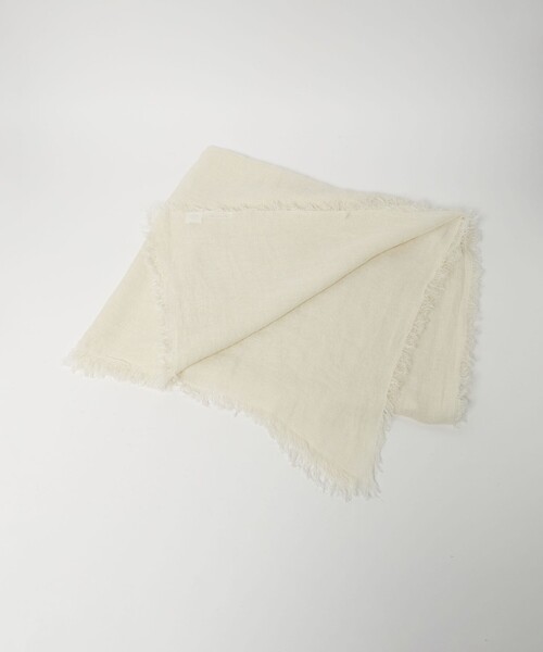 ASAUCE MELER（アソースメレ）の「＜ASAUCE MELER＞LI GAUZE ストール（ストール/ショール・レディース・ダークグレー/ライトブルー/オフホワイト・FREE）」の13枚目の写真