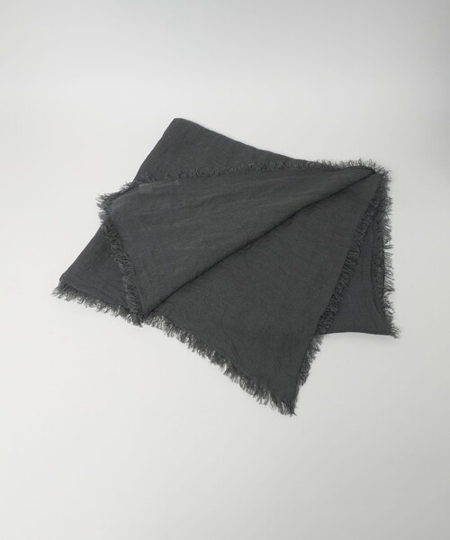 ASAUCE MELER（アソースメレ）の「＜ASAUCE MELER＞LI GAUZE ストール（ストール/ショール・レディース・ダークグレー/ライトブルー/オフホワイト・FREE）」の16枚目の写真