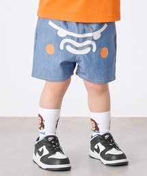 XLARGE KIDS | ファニーゴリラフェイス デニムショートパンツ(デニムパンツ)