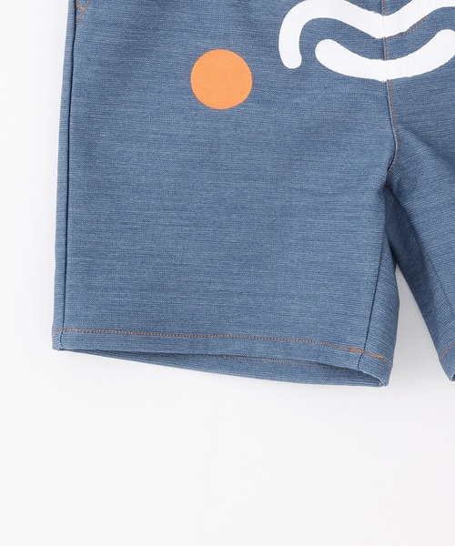 XLARGE KIDS（エクストララージキッズ）の「ファニーゴリラフェイス デニムショートパンツ（デニムパンツ・キッズ・ブルー/ライトブルー・130cm/120cm/90cm/100cm/140cm/80ｃｍ/110cm）」の11枚目の写真