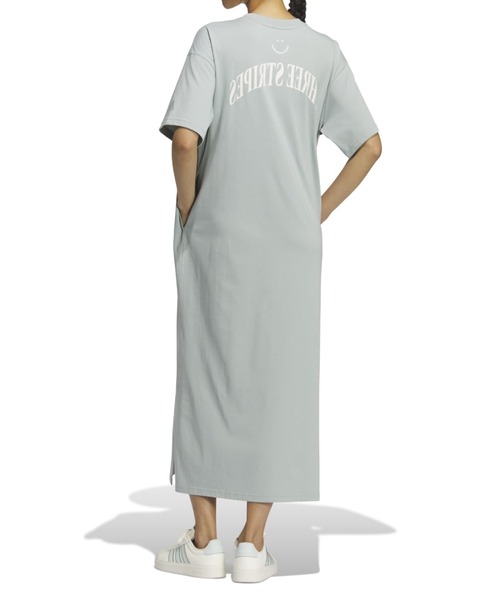 adidas(アディダス)の「adidas/アディダス W VERBIAGE TEE ドレス RH254(ワンピース・レディース・セージグリーン・L/M)」の2枚目の写真