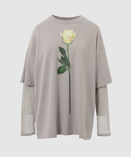 Acne Studios(アクネストゥディオズ)の「FN-WN-TSHI000872(Tシャツ/カットソー・レディース・ライトグレー・XS/S)」の1枚目の写真