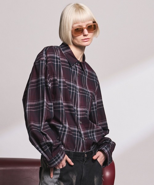 UNISEX》【Italian Dead Stock Fabric】Regular Collar Prime-Over