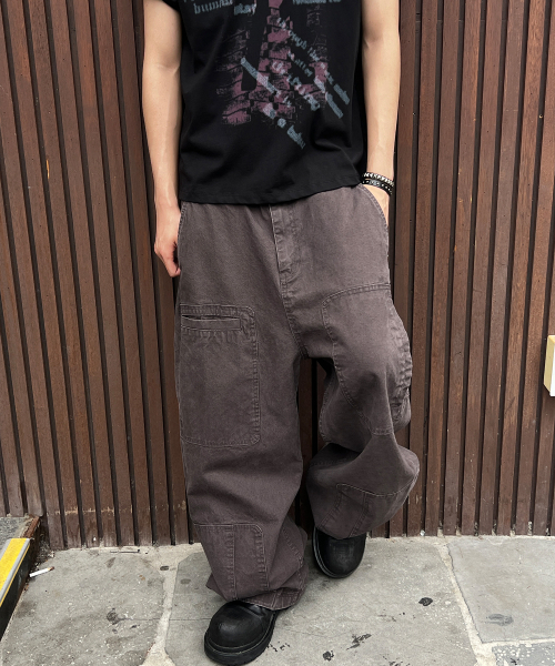 KICHUL(キチョル)の「Asym Vintage Cargo Pants (Washed Purple)(その他パンツ・レディース・その他・SMALL/MEDIUM/LARGE)」の1枚目の写真