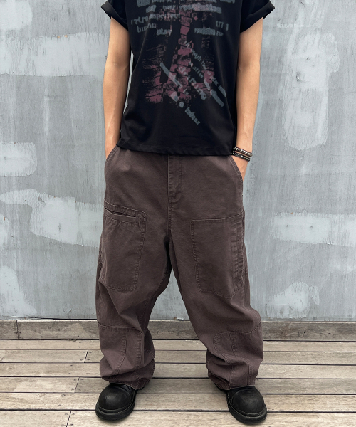 KICHUL(キチョル)の「Asym Vintage Cargo Pants (Washed Purple)(その他パンツ・レディース・その他・SMALL/MEDIUM/LARGE)」の2枚目の写真