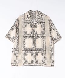 【CLANE】EMBROIDERY LACE BOX SHIRTS