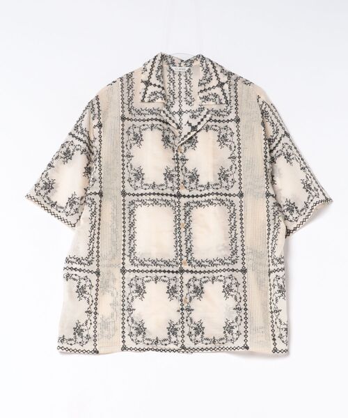 CLANE(クラネ)の「【CLANE】EMBROIDERY LACE BOX SHIRTS(シャツ/ブラウス・レディース・ブラック/ホワイト/マルチ・1)」の3枚目の写真