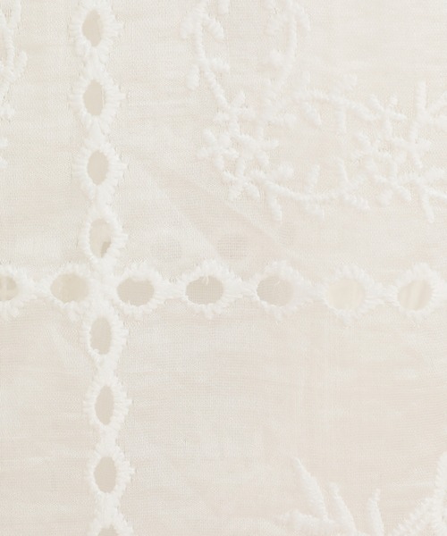 CLANE(クラネ)の「【CLANE】EMBROIDERY LACE BOX SHIRTS(シャツ/ブラウス・レディース・ブラック/ホワイト/マルチ・1)」の9枚目の写真
