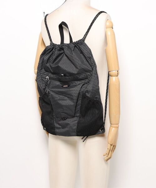Dickies（ディッキーズ）の「【Dickies】DK ATHLETIC KNAPSACK GRID / ディッキーズ グリッドストップ ナップサック（バックパック/リュック・メンズ・カーキ/ブラック/グレー/ホワイト・FREE）」の8枚目の写真