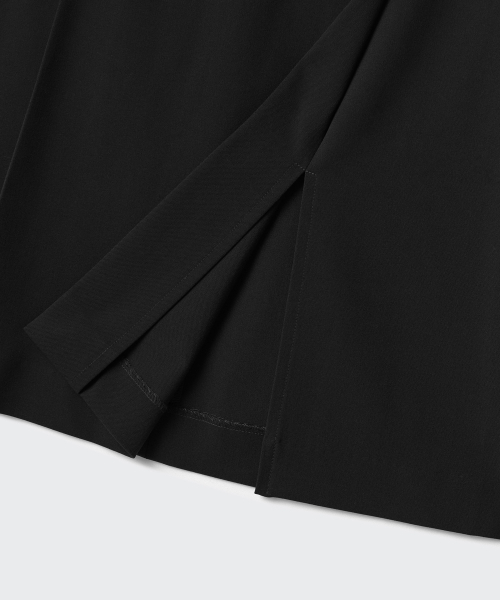 MUSINSA STANDARD WOMAN（ムシンサスタンダードウーマン）の「ウィメンズパネルスリットニーレングススカート[ブラック]（スカート・レディース・その他・LARGE/MEDIUM/SMALL/X-SMALL）」の7枚目の写真