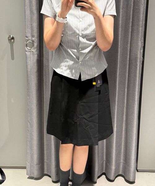 MUSINSA STANDARD WOMAN（ムシンサスタンダードウーマン）の「ウィメンズパネルスリットニーレングススカート[ブラック]（スカート・レディース・その他・LARGE/MEDIUM/SMALL/X-SMALL）」の9枚目の写真