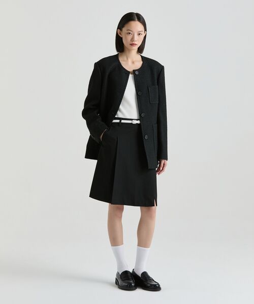 MUSINSA STANDARD WOMAN（ムシンサスタンダードウーマン）の「ウィメンズパネルスリットニーレングススカート[ブラック]（スカート・レディース・その他・LARGE/MEDIUM/SMALL/X-SMALL）」の15枚目の写真
