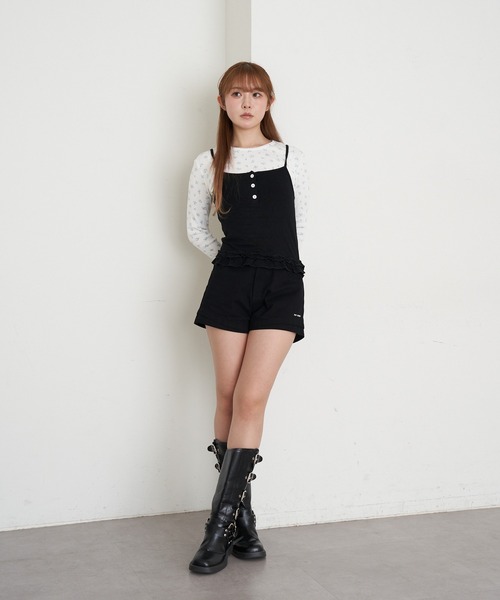 RAY CASSIN（レイカズン）の「花柄レイヤードキャミセット（カーディガン/ボレロ・レディース・ホワイト/ネイビー/グレー・FREE）」の17枚目の写真