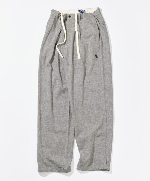 NAUTICA(ノーティカ)の「NAUTICA/ノーティカ リネン混 ツータックイージーパンツ(その他パンツ・メンズ・ブラック/ネイビー・X-LARGE/LARGE/MEDIUM)」の1枚目の写真