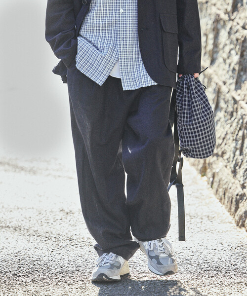 NAUTICA(ノーティカ)の「NAUTICA/ノーティカ リネン混 ツータックイージーパンツ(その他パンツ・メンズ・ブラック/ネイビー・X-LARGE/LARGE/MEDIUM)」の7枚目の写真