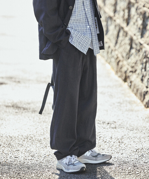 NAUTICA(ノーティカ)の「NAUTICA/ノーティカ リネン混 ツータックイージーパンツ(その他パンツ・メンズ・ブラック/ネイビー・X-LARGE/LARGE/MEDIUM)」の8枚目の写真