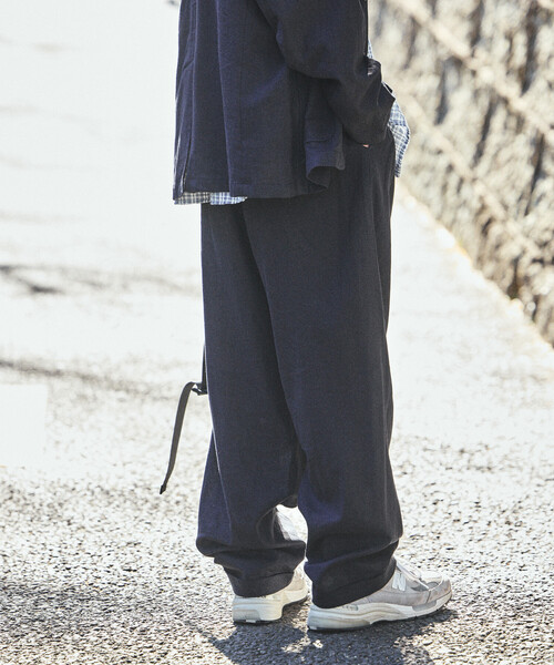 NAUTICA(ノーティカ)の「NAUTICA/ノーティカ リネン混 ツータックイージーパンツ(その他パンツ・メンズ・ブラック/ネイビー・X-LARGE/LARGE/MEDIUM)」の9枚目の写真