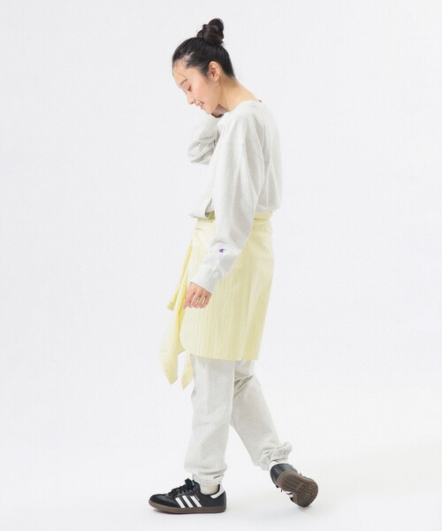 Champion（チャンピオン）の「【別注】Champion / リバースウィーブ(R) パンツ（スウェットパンツ・レディース・グレー/ホワイト系その他/ブラック・SMALL/X-SMALL）」の11枚目の写真