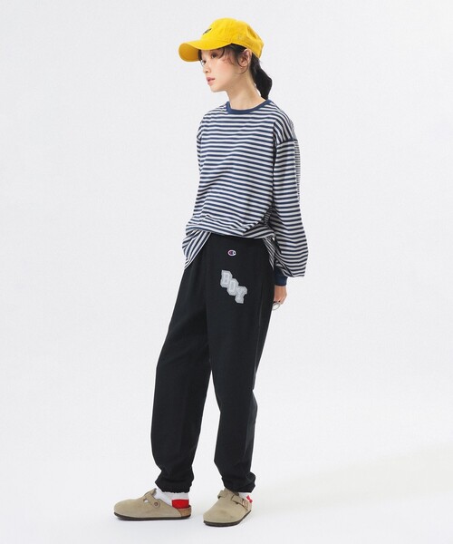 Champion（チャンピオン）の「【別注】Champion / リバースウィーブ(R) パンツ（スウェットパンツ・レディース・グレー/ホワイト系その他/ブラック・SMALL/X-SMALL）」の16枚目の写真