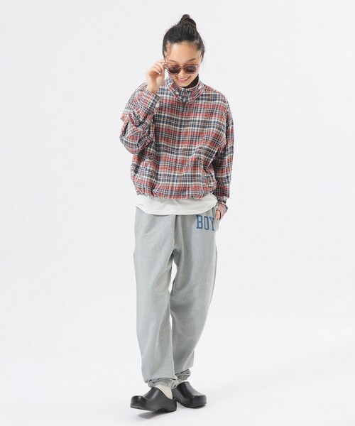 Champion（チャンピオン）の「【別注】Champion / リバースウィーブ(R) パンツ（スウェットパンツ・レディース・グレー/ホワイト系その他/ブラック・SMALL/X-SMALL）」の21枚目の写真