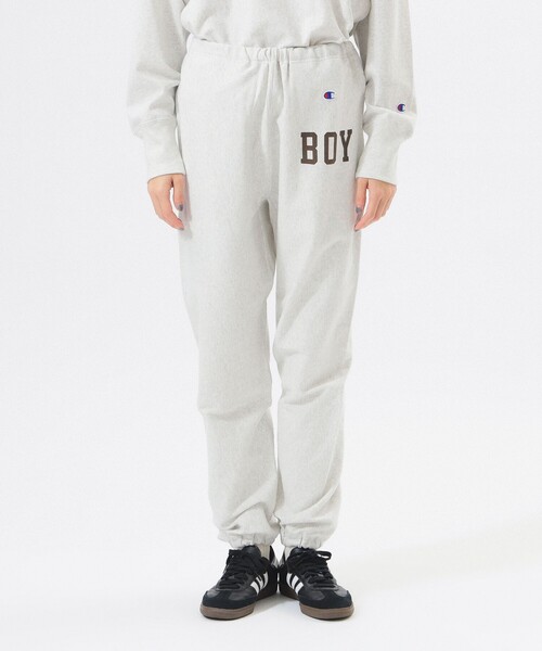 Champion（チャンピオン）の「【別注】Champion / リバースウィーブ(R) パンツ（スウェットパンツ・レディース・グレー/ホワイト系その他/ブラック・SMALL/X-SMALL）」の4枚目の写真