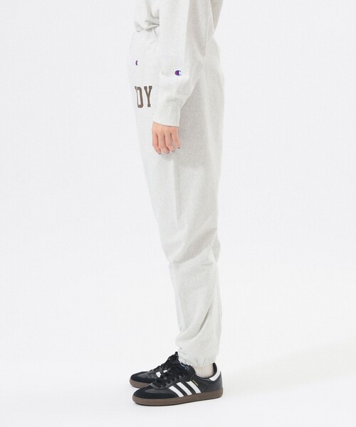 Champion（チャンピオン）の「【別注】Champion / リバースウィーブ(R) パンツ（スウェットパンツ・レディース・グレー/ホワイト系その他/ブラック・SMALL/X-SMALL）」の5枚目の写真