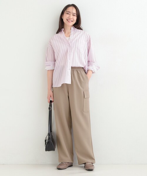 SHOO・LA・RUE（シューラルー）の「【洗濯機可/S-LL/2WAY】こなれたカジュアルスタイルに イージーカーゴパンツ（その他パンツ・レディース・ブラウン系/ブラック・04/03/02/01）」の14枚目の写真