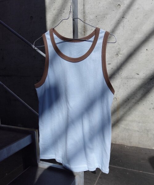 WHIMSIC（ウィムジック）の「【WHIMSIC/2サイズ展開】リンガータンクトップ（タンクトップ・レディース・ブルー/グレー/オフホワイト/ネイビー・2/1）」の12枚目の写真