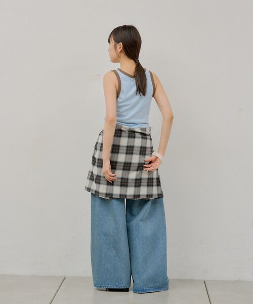 WHIMSIC（ウィムジック）の「【WHIMSIC/2サイズ展開】リンガータンクトップ（タンクトップ・レディース・ブルー/グレー/オフホワイト/ネイビー・2/1）」の14枚目の写真