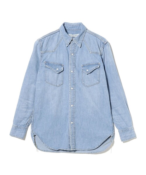 REMI RELIEF（レミレリーフ）の「【別注】REMI RELIEF / Denim Western shirt Classic Fit  Fade Indigo（シャツ/ブラウス・メンズ・ブルー系その他4・SMALL/MEDIUM/LARGE/XX-LARGE/X-LARGE）」の2枚目の写真