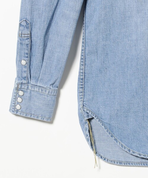 REMI RELIEF（レミレリーフ）の「【別注】REMI RELIEF / Denim Western shirt Classic Fit  Fade Indigo（シャツ/ブラウス・メンズ・ブルー系その他4・SMALL/MEDIUM/LARGE/XX-LARGE/X-LARGE）」の4枚目の写真