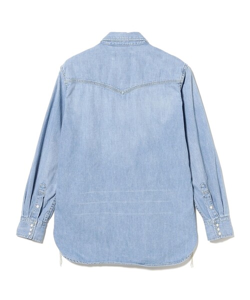 REMI RELIEF（レミレリーフ）の「【別注】REMI RELIEF / Denim Western shirt Classic Fit  Fade Indigo（シャツ/ブラウス・メンズ・ブルー系その他4・SMALL/MEDIUM/LARGE/XX-LARGE/X-LARGE）」の5枚目の写真